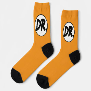 Orange DR. Logo Handyhülle Socken