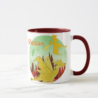 Orange Drache-Tasse kundengerechtes Tasse