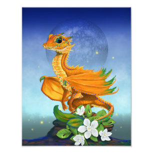 Orange Dragon 11x14 Print Fotodruck