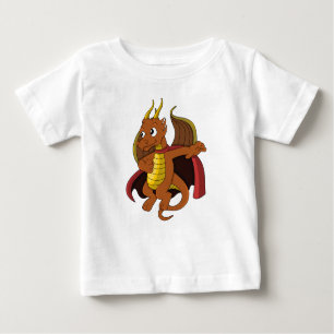 Orange Dragon Cartoon Baby T - Shirt