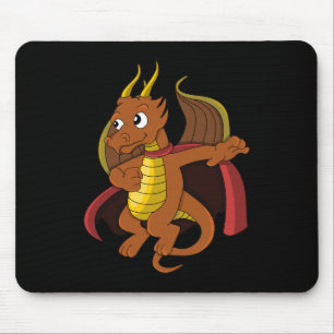 Orange Dragon Cartoon Mouse Pad Mousepad