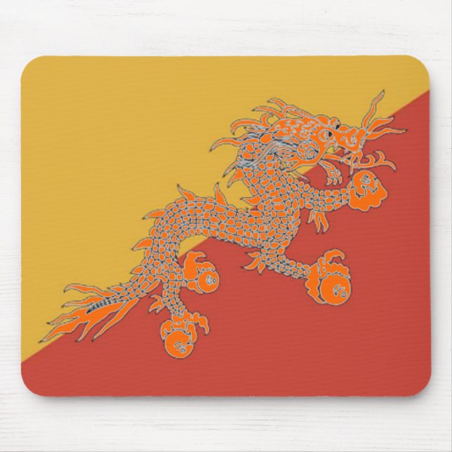 Orange Dragon Mouse Pad Mousepad (Vorne)