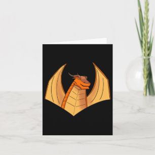 Orange Dragon Sticker Karte