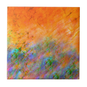 Orange Dreamscape Fliese