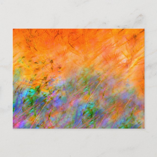 Orange Dreamscape Postkarte (Vorderseite)
