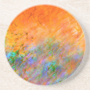 Orange Dreamscape Sandstein Untersetzer