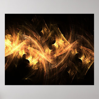 Orange Drehung Poster