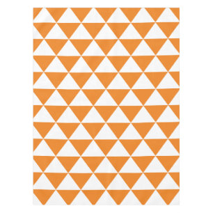 Orange Dreieck-Muster Tischdecke