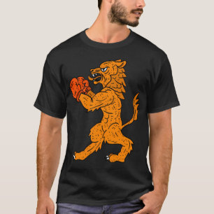Orange Dutch Lion. Fußball und Boxen. T-Shirt