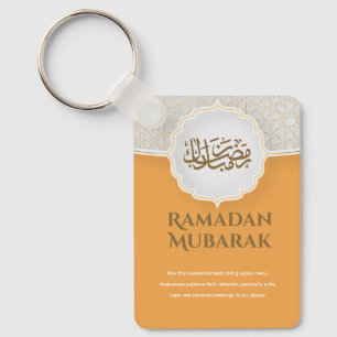 Orange Eid Mubarak  Schlüsselanhänger