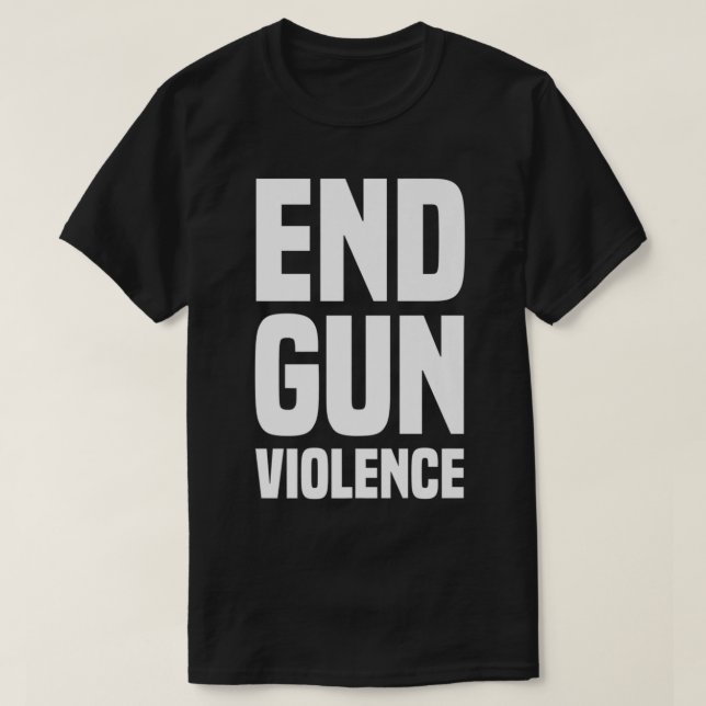 Orange End Gun Gewalt Premium T-Shirt (Design vorne)