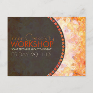 Orange Energie-Werkstatt-Geschäfts-SolarFlyer Einladungspostkarte