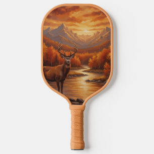 Orange-Ente-Elch-Lustiger-Bock-Hirsch-Jagd-Barsch Pickleball Schläger