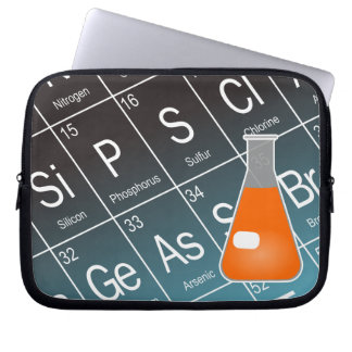 Orange Erlenmeyer (Conical Flask Chemistry) Laptopschutzhülle