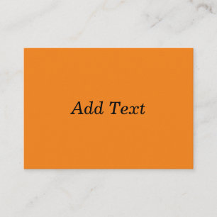 Orange Erstelle deinen eigenen Text Benutzerdefini Begleitkarte
