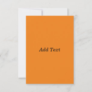 Orange Erstelle deinen eigenen Text Benutzerdefini Dankeskarte
