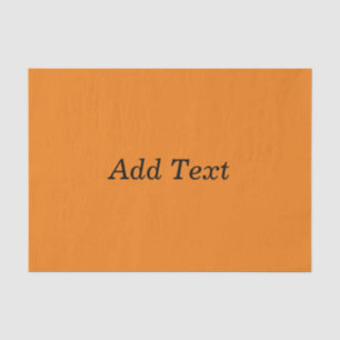 Orange Erstelle deinen eigenen Text Benutzerdefini Seidenpapier