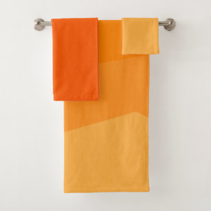 Orange Fade Badhandtuch Set