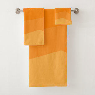 Orange-Fade Badhandtuch Set