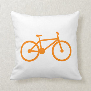 Orange Fahrrad Kissen