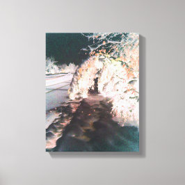 Orange Fairy Glow Fine Art Canvas Print Leinwanddruck