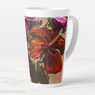 Orange Fall Floral Tasse