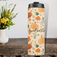 Orange Fall Imitats Glitzer Pumpkins Name