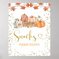 Orange Fall Pumpkin Patch Birthday Snacks Signing