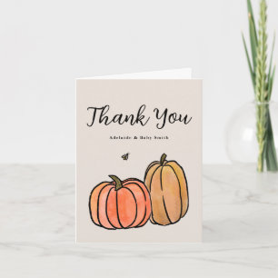 Orange Fall Pumpkin Vielen Dank Hinweis