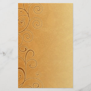 Orange Fall-Wirbels-Briefpapier Briefpapier
