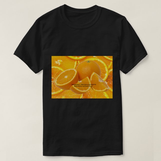 Orange Farbdesign - Lebendige Energie  T-Shirt (Design vorne)
