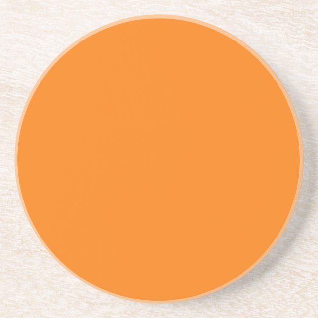Orange Farbe Getränkeuntersetzer (Vorne)