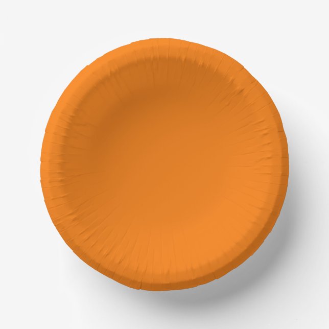 Orange Farbe Pappteller (Vorderseite)