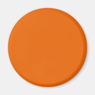 Orange Farbe rund Magnet