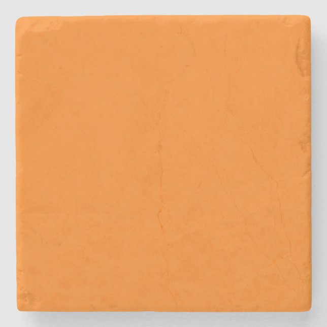 Orange Farbe Steinuntersetzer (Vorderseite)