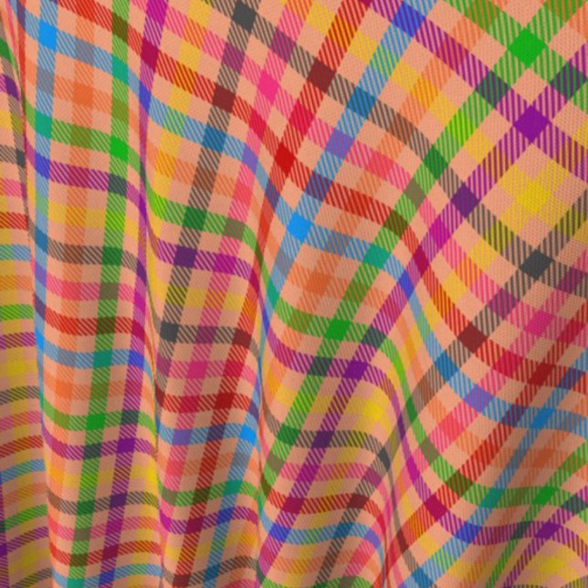 Orange Farbige Gingham Karo Muster  Stoff (Von Creator hochgeladen)