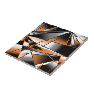 Orange Farbverlauf Farbe Füllung Mechanisches Desi Fliese