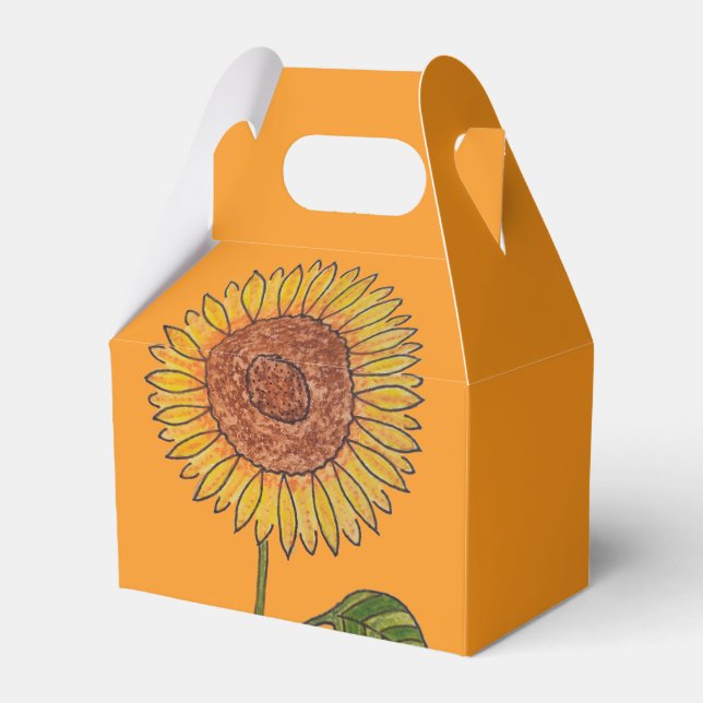 Orange Favor Box Geschenkschachtel (Vorderseite)