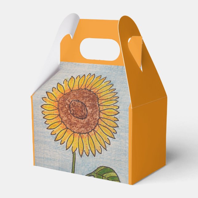 Orange Favor Box Geschenkschachtel (Vorderseite)
