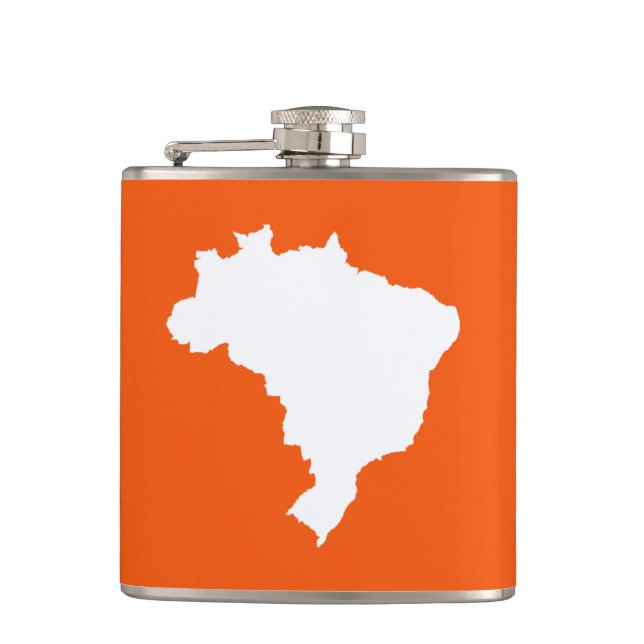 Orange Fest Brasil Flachmann (Vorderseite)