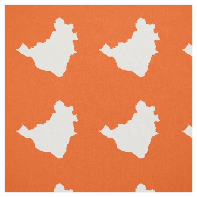Orange Festive Brasilien Stoff (Muster)