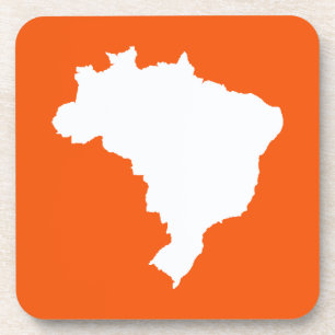 Orange Festive Brazil at Emporio Moffa Getränkeuntersetzer