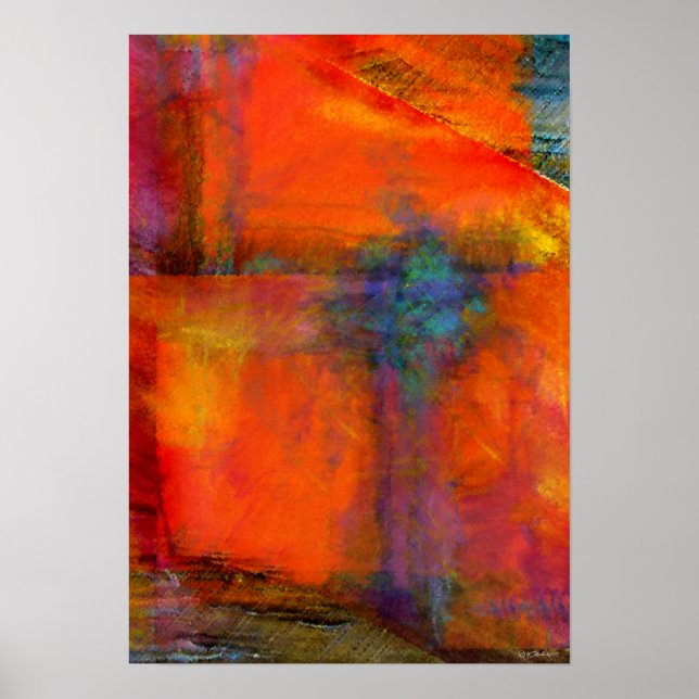 Orange FIne Art Print Poster (Vorne)