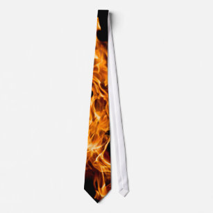 Orange Flamme Krawatte