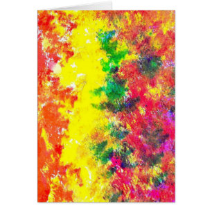 Orange Flammen-Karte A3