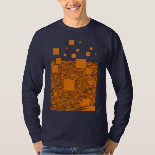 Orange Float Abstrakt Pattern Chemie Kunst, Dichtu T-Shirt