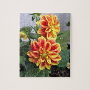 Orange Floral Fotografie Puzzle