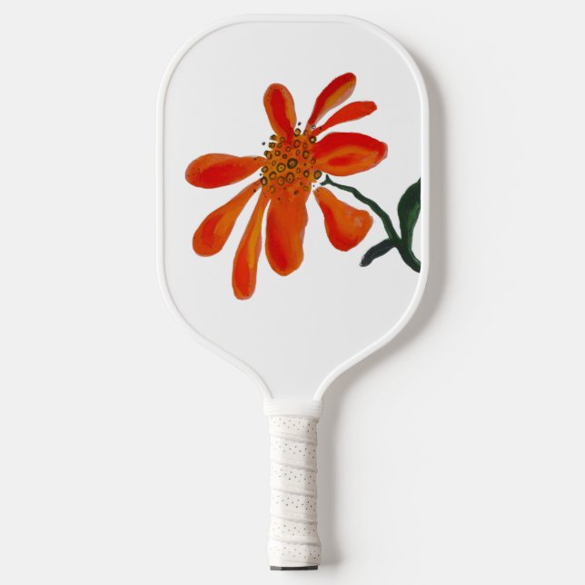 Orange flower by Lydia's Art Sangria Pickleball Schläger (Vorderseite)