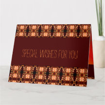 Orange Flower Gemustert