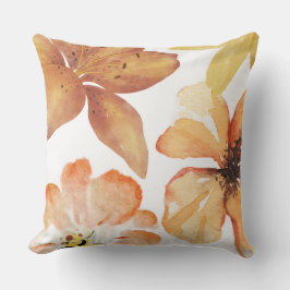 Orange flower kissen